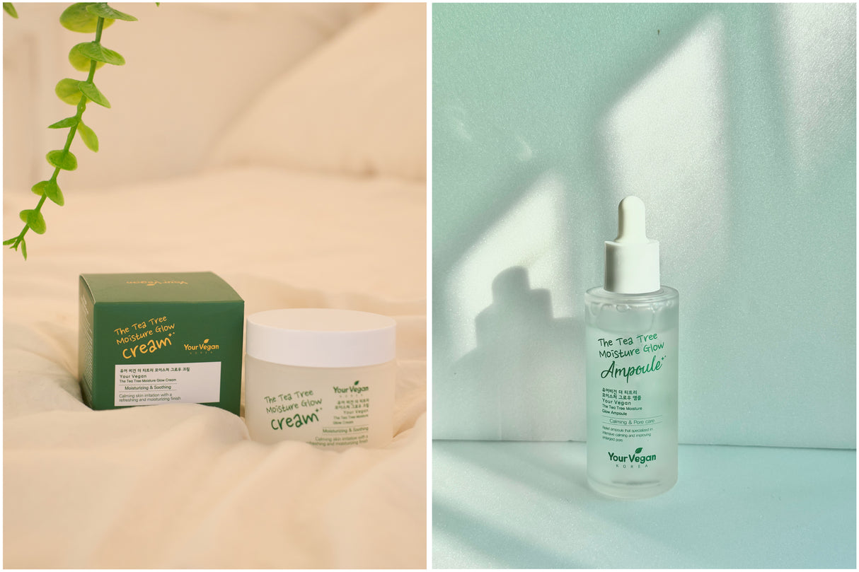 🌿 Set Tea Tree Equilibrio & Idratazione – Ampoule + Crema | Your Vegan