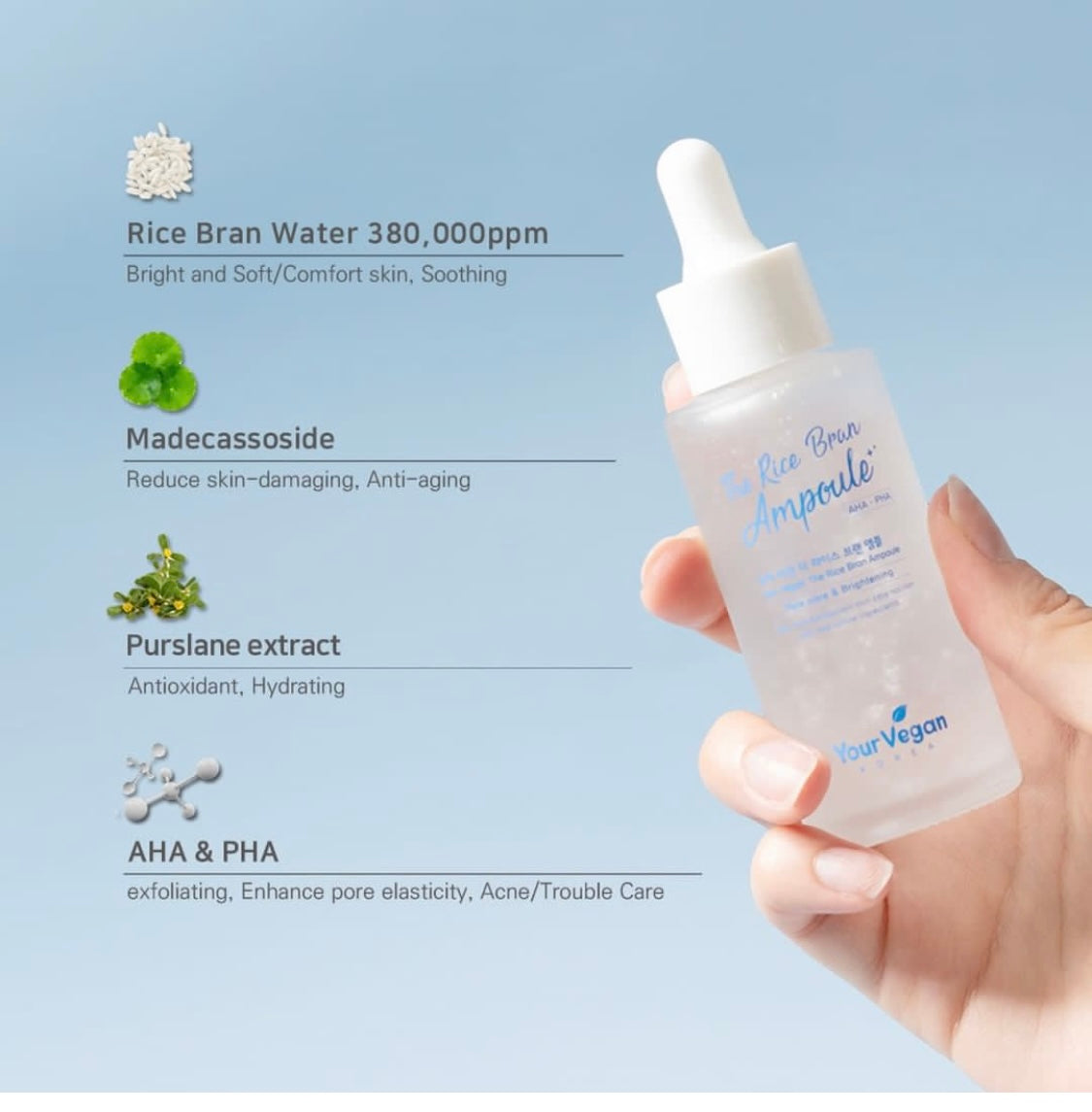 Your vegan the rice bran ampoule 50ml