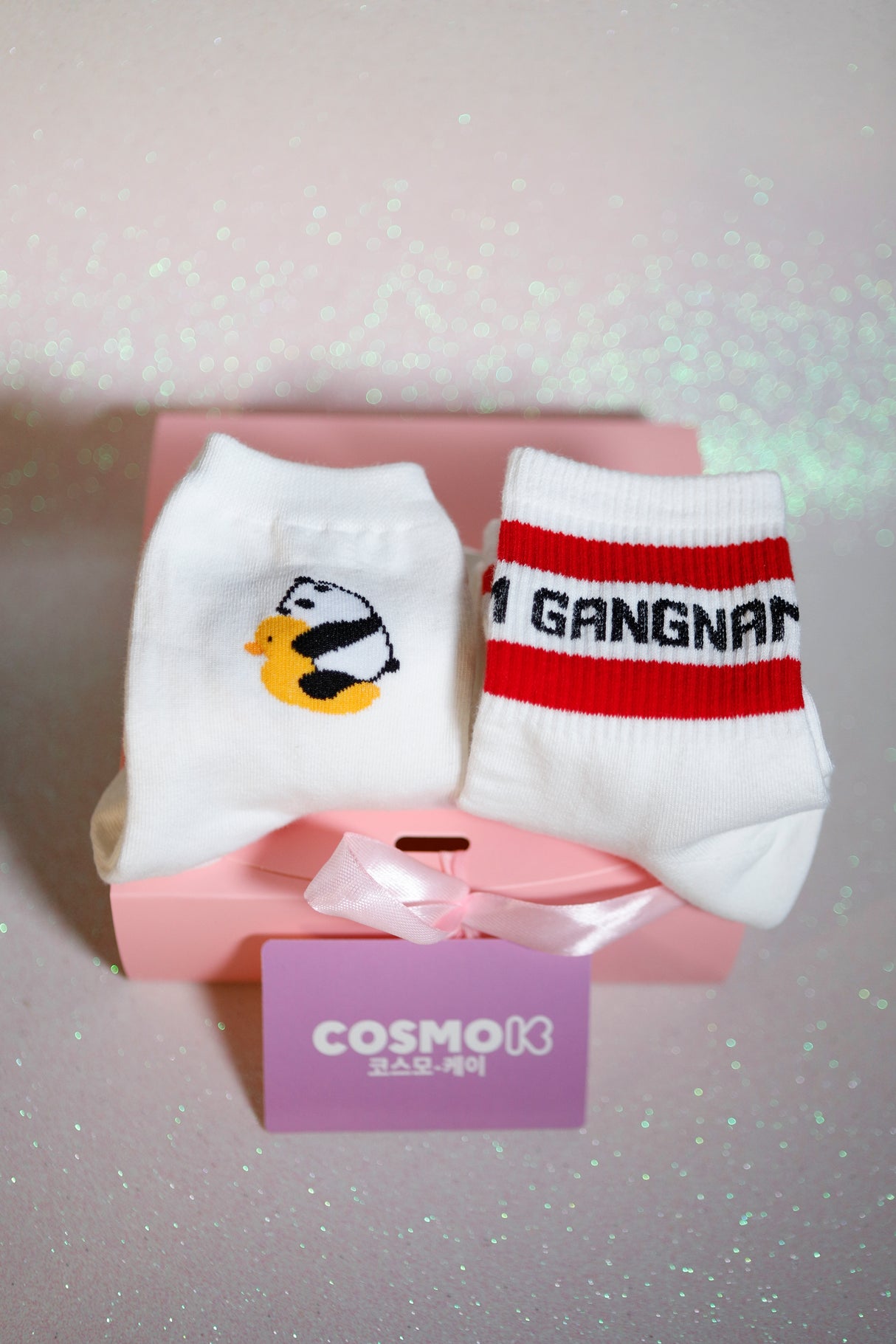 K-Cute Socks Duo – Panda & Gangnam Edition