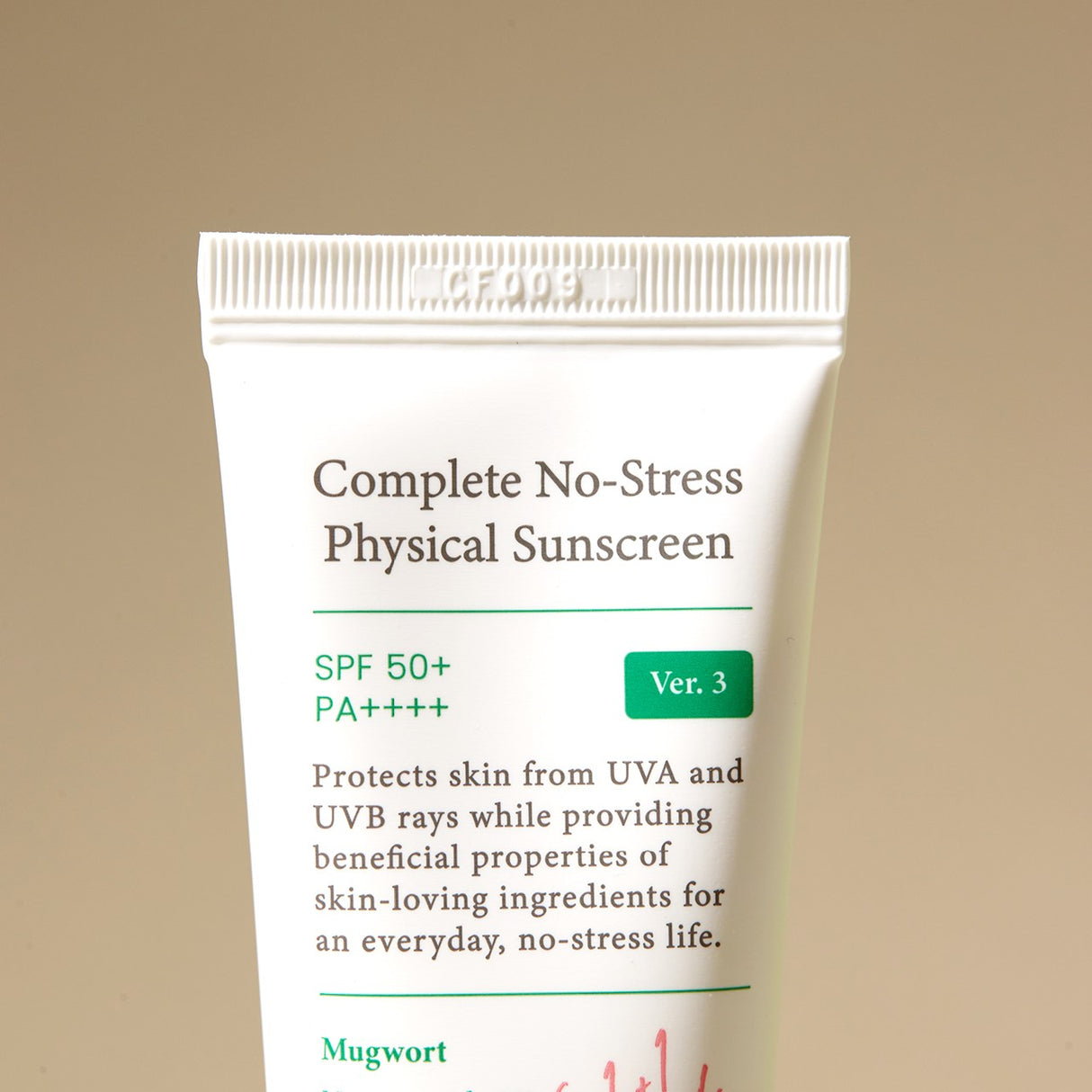 complete no stress physical sunscreen crema solare SPF 50+ boccetto bianco