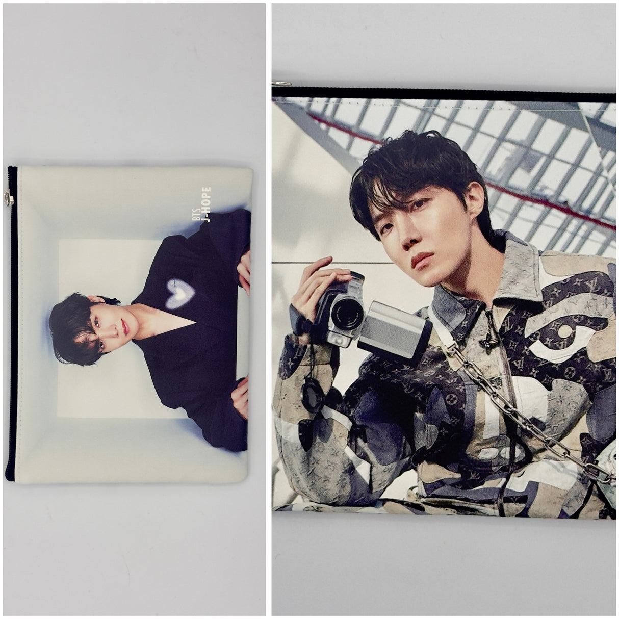 Pochette multiuso con zip – stampa attori e idol coreani 19X15