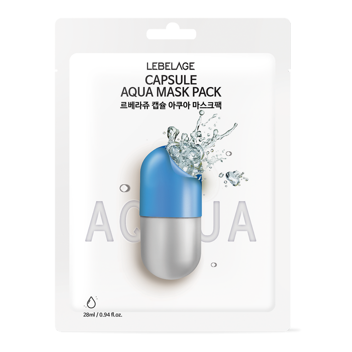 Lebelage Capsule Aqua Mask Pack - 10 maschere monouso x 25 ml