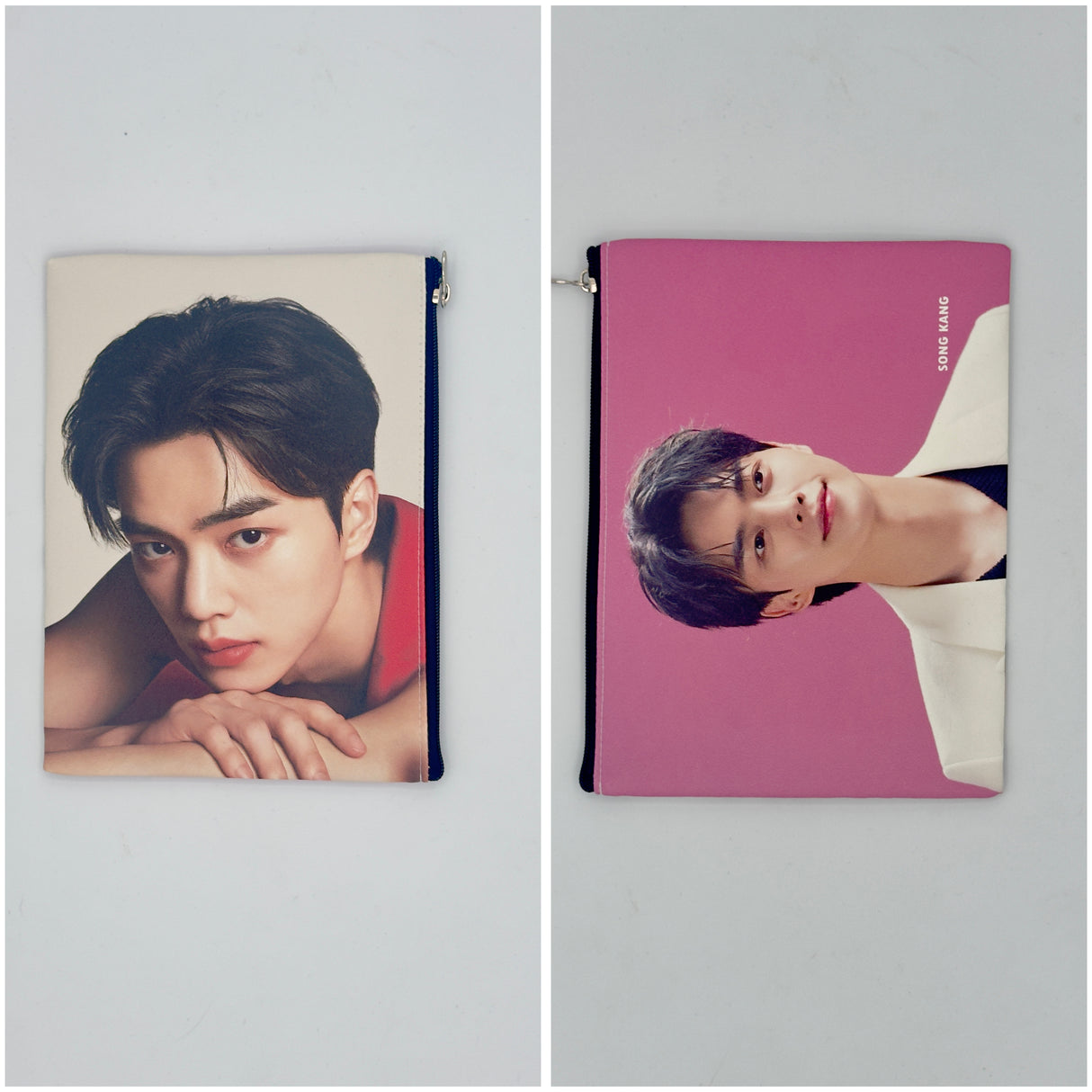 Pochette multiuso con zip – stampa attori e idol coreani 19X15