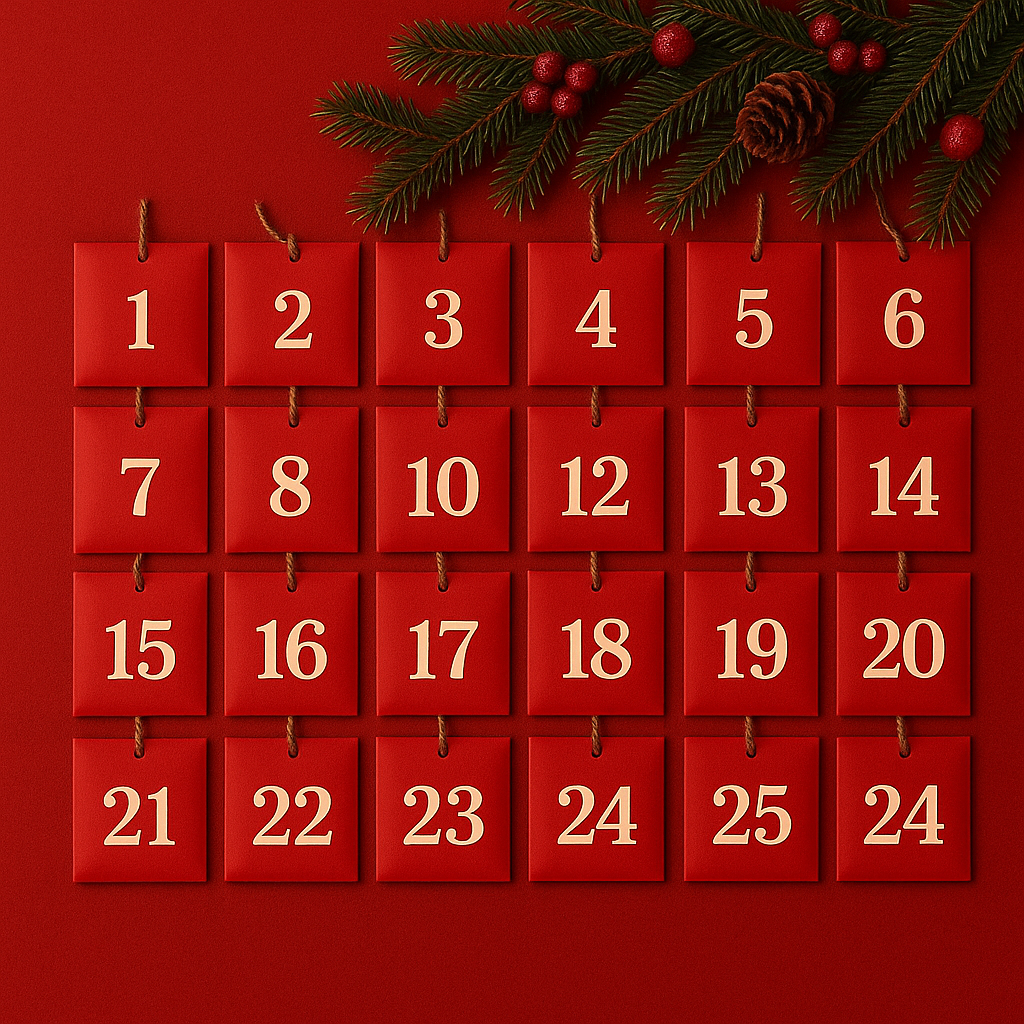 ✨ Calendario dell’Avvento – 24 Giorni di Skincare Coreana Originale