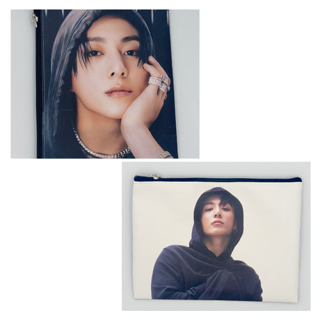 Pochette multiuso con zip – stampa attori e idol coreani 19X15