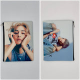 Pochette multiuso con zip – stampa attori e idol coreani 19X15