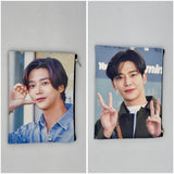 Pochette multiuso con zip – stampa attori e idol coreani 19X15