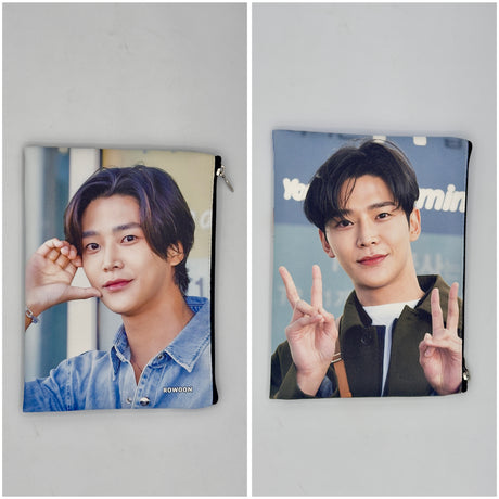 Pochette multiuso con zip – stampa attori e idol coreani 19X15