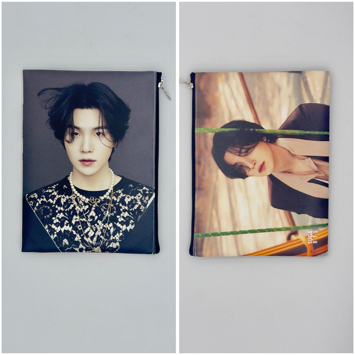 Pochette multiuso con zip – stampa attori e idol coreani 19X15