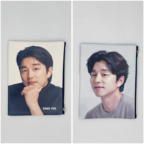 Pochette multiuso con zip – stampa attori e idol coreani 19X15