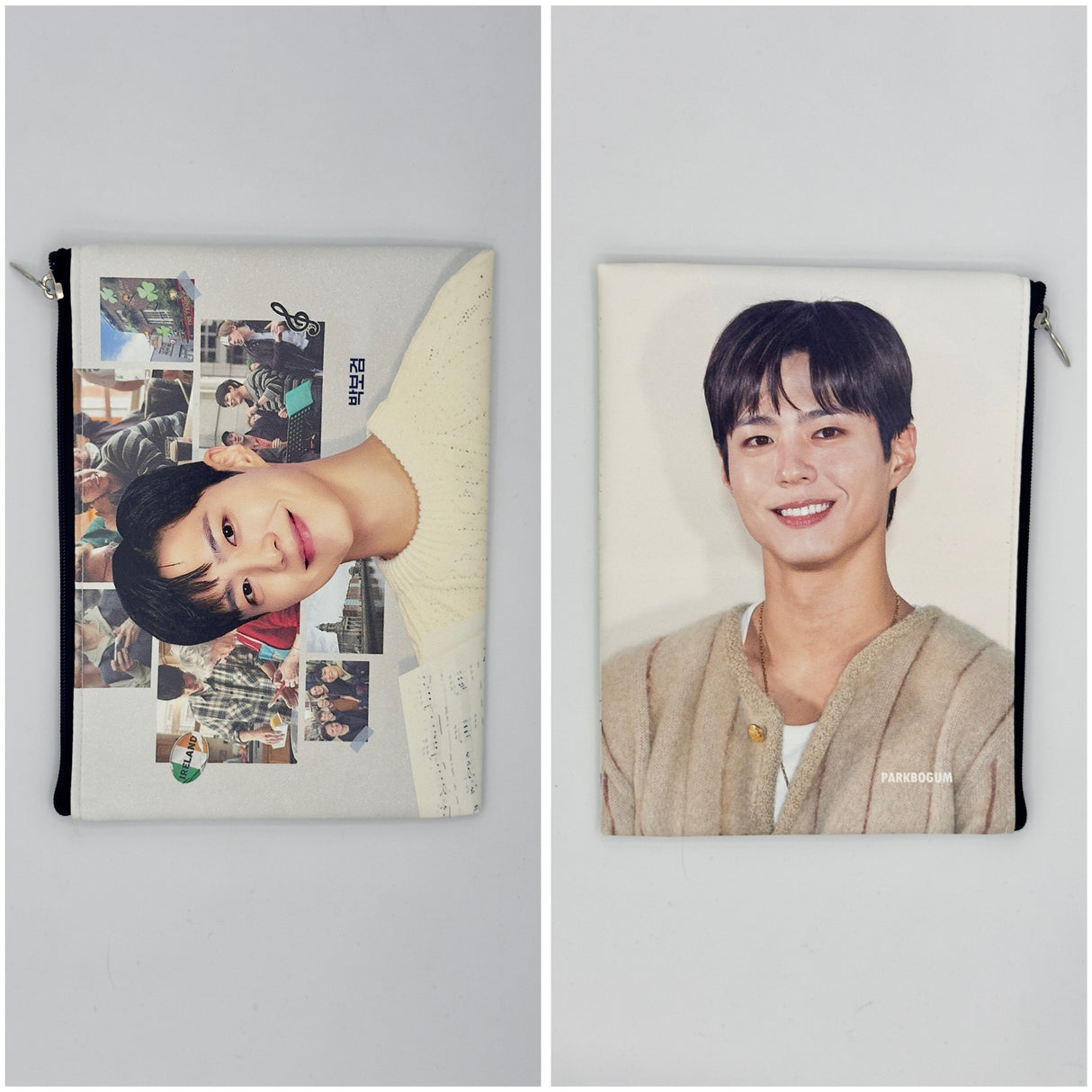 Pochette multiuso con zip – stampa attori e idol coreani 19X15