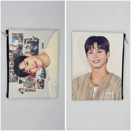 Pochette multiuso con zip – stampa attori e idol coreani 19X15