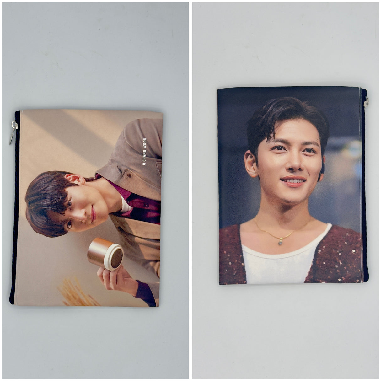 Pochette multiuso con zip – stampa attori e idol coreani 19X15