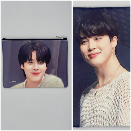 Pochette multiuso con zip – stampa attori e idol coreani 19X15