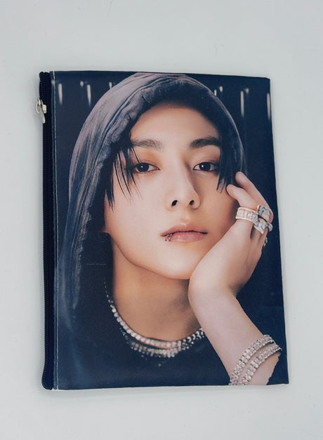 Pochette multiuso con zip – stampa attori e idol coreani 19X15