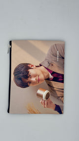 Pochette multiuso con zip – stampa attori e idol coreani 19X15