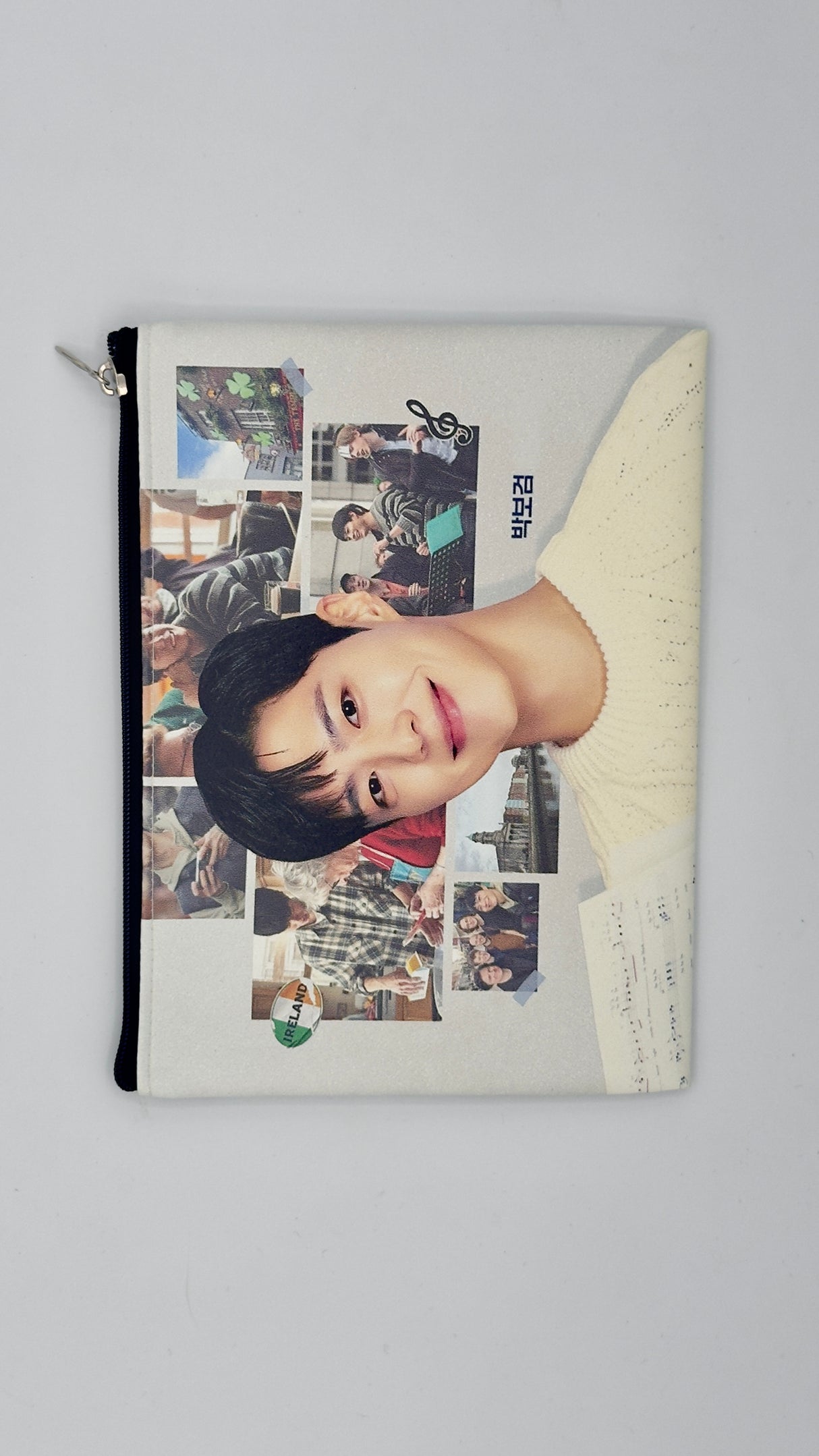 Pochette multiuso con zip – stampa attori e idol coreani 19X15