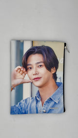 Pochette multiuso con zip – stampa attori e idol coreani 19X15