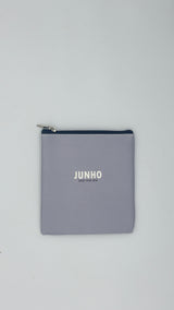 Pochette multiuso con zip – stampa attori e idol coreani 12,5 × 11,5 cm