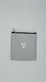 Pochette multiuso con zip – stampa attori e idol coreani 12,5 × 11,5 cm