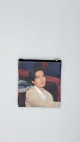 Pochette multiuso con zip – stampa attori e idol coreani 12,5 × 11,5 cm