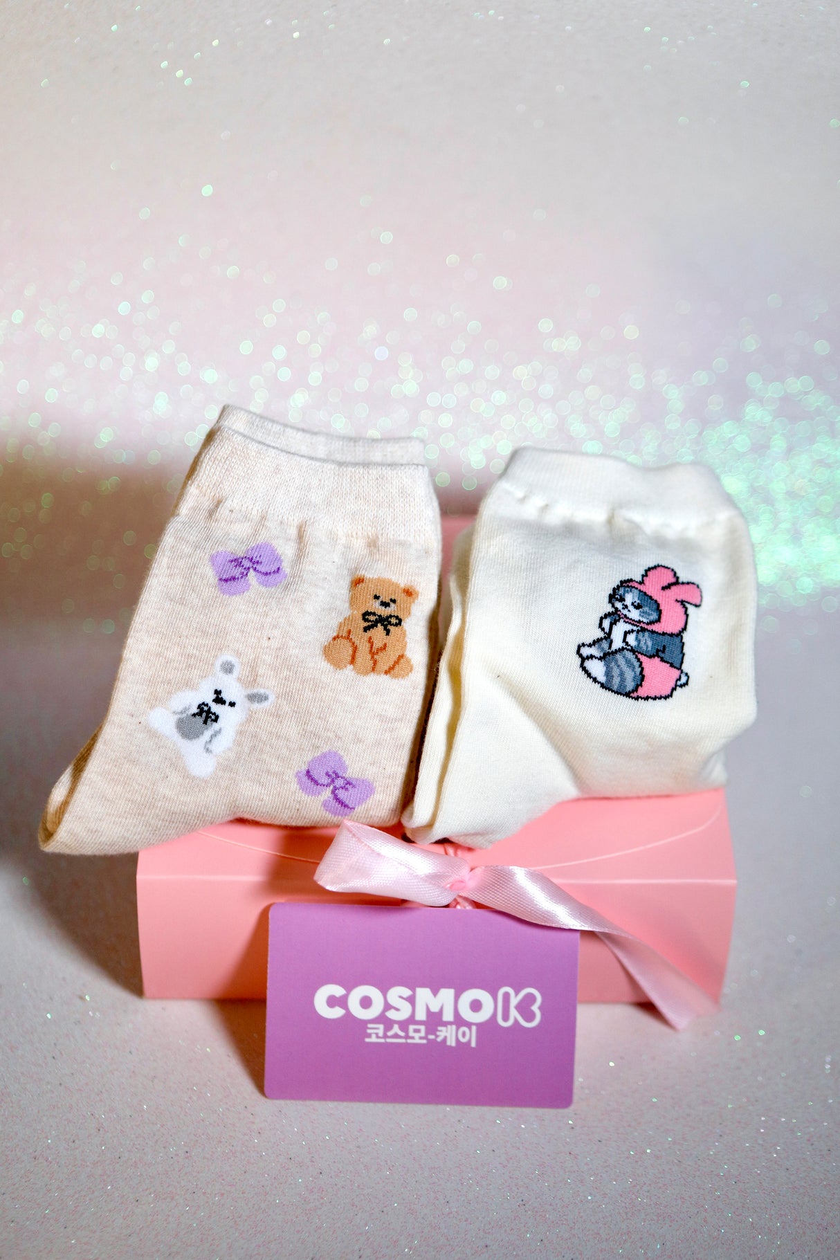 K-Cute Socks Duo – Cute Pastel Edition