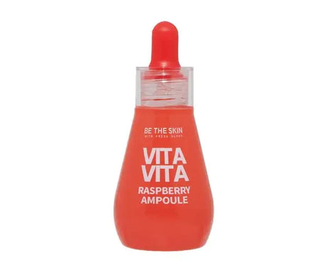ampolla vita vita be the skin raspberry ampoule rossa su sfondo bianco 
