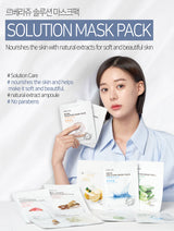 🍃 Lebelage Green Tea Solution Mask – Maschera Viso Rinfrescante e Lenitiva