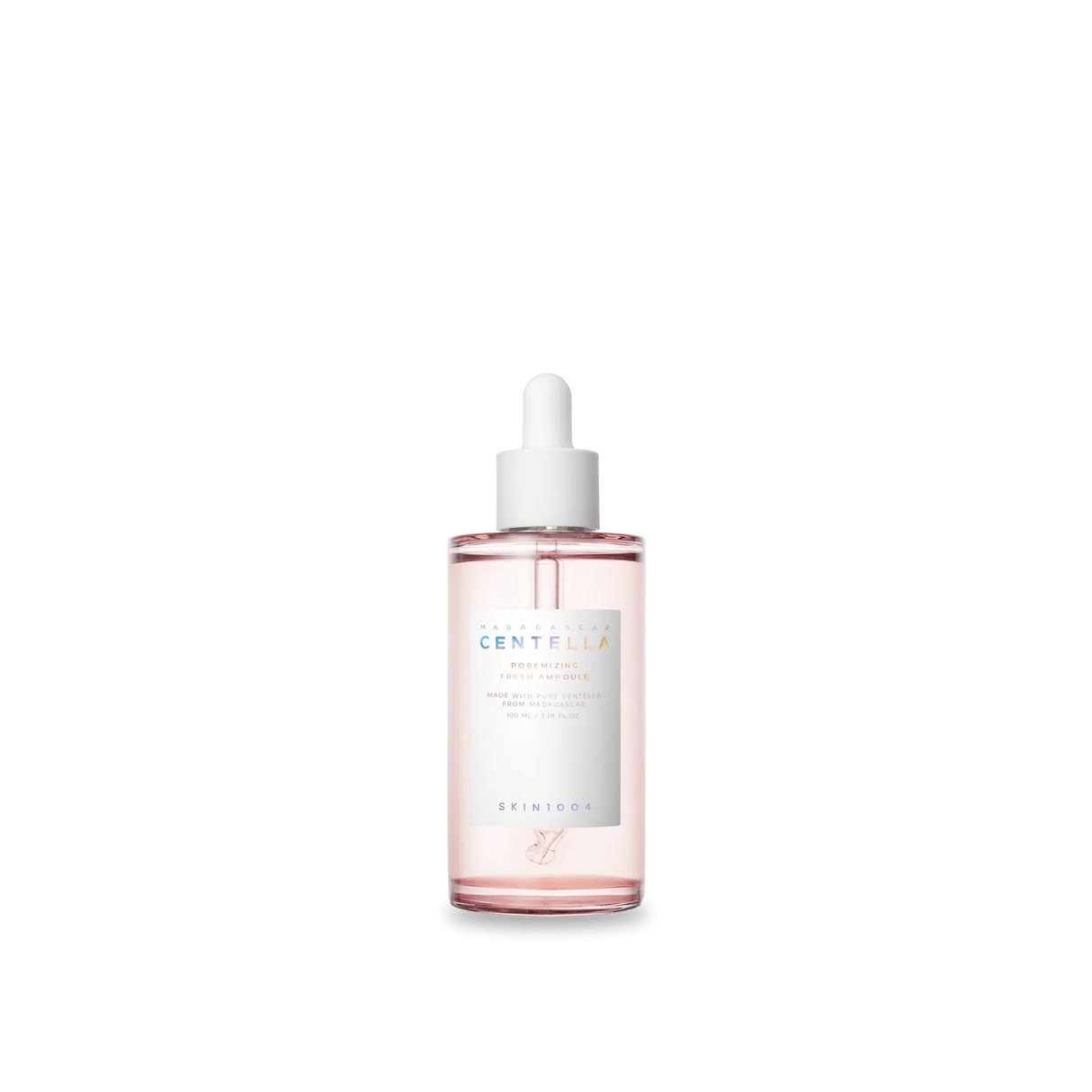 PSKIN1004 Madagascar Centella Pink Ampoule in un flacone rosa tenue.