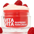 Barattolo di Vita Vita Raspberry PDRN Cream Be The Skin con lamponi su sfondo chiaro
